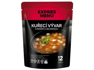 KUŘECÍ VÝVAR S MASEM A ZELENINOU 600 g